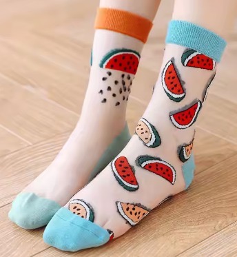 Medias de malla fina, no velada 
