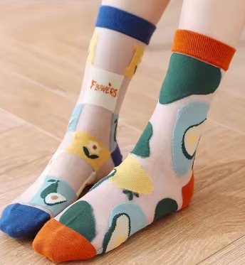 Medias de malla fina, no velada 
