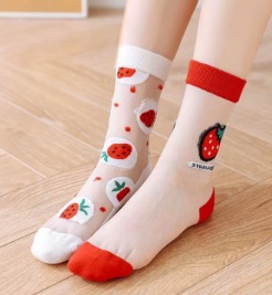 Medias de malla fina, no velada 
